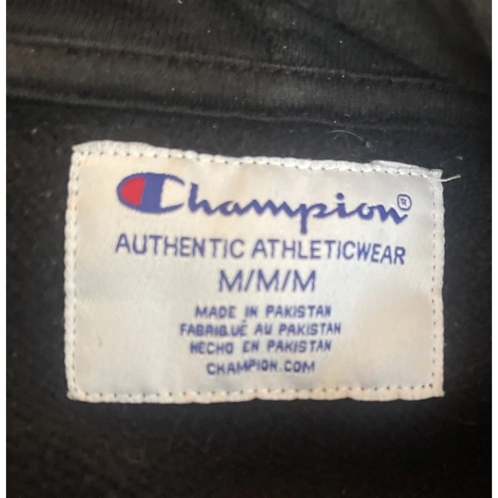 Champion Hoodie Men's‎ Size Medium Pullover Sweatshirt Embroidered - Picture 3 of 6